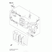 Схема вузла: Передні гальмівні супорти для Suzuki VL1500 Boulevard C90T BOSS