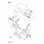 Схема узла: Подножки для Suzuki GSX-R1000