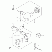 Схема узла: Поворотники (Model k4) для Suzuki LS650 Savage