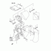 Схема узла: Воздушный фильтр (Model p/r/s) для Suzuki RM125