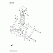 Схема узла: Рычаг прогрессии (Gsx1300rl1 e14) для Suzuki GSX1300 Hayabusa
