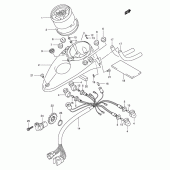 Схема вузла: Спідометр для Suzuki VL250 Intruder LC