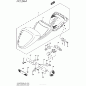 Схема вузла: Задній ліхтар (Стоп сигнал) для Suzuki VL1500 Boulevard C90T