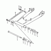 Схема вузла: Задній важіль підвіски для Suzuki GSX400