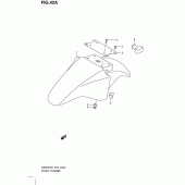Схема узла: Переднее крыло (Model lo) для Suzuki GS500