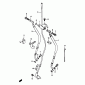 Схема вузла: Передній гальмівний шланг (Gsf1200sav/saw/sax/say) для Suzuki GSF1200 Bandit