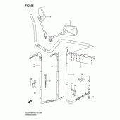 Схема узла: Руль & Тросики для Suzuki GZ250 Marauder
