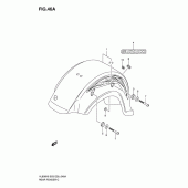 Схема вузла: Заднє крило (Vl800ck7) для Suzuki VL800 Boulevard C50T
