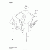 Схема узла: Топливный бак (Dr650Sel3 E28) для Suzuki DR650 DR650SE