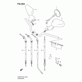 Схема вузла: Кермо & Тросики (Model k2/k3/k4) для Suzuki GSF600 Bandit