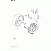 Схема вузла: Генератор для Suzuki GS500