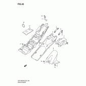 Схема вузла: Заднє крило Suzuki GSX-R600