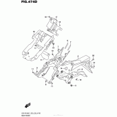 Схема вузла: Rear Fender (Gsx-R1000Al7 E03) для Suzuki GSX-R1000