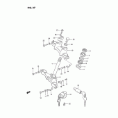 Схема вузла: Рульова траверса для Suzuki TS185