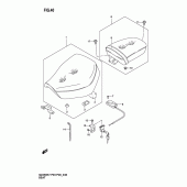 Схема узла: Сиденье для Suzuki GZ250 Marauder