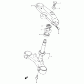 Схема узла: Рулевая траверса для Suzuki GSX600 Katana