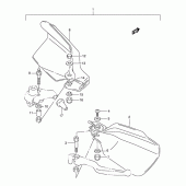 Схема вузла: Захист рук (Опція) для Suzuki DR125
