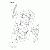 Схема узла: Передняя вилка для Suzuki DR125