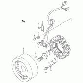 Схема вузла: Статор & Ротор (Model t/v) для Suzuki VS800 Intruder 800