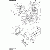 Схема вузла: Заднє колесо (Vl800Tl6 E03) для Suzuki VL800 Boulevard C50T