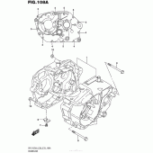 Схема вузла: Картер двигуна для Suzuki DR-Z125 DR-Z125L