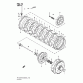 Схема вузла: Зчеплення для Suzuki RM-Z450