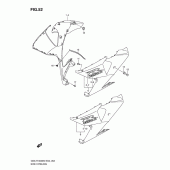 Схема узла: Передний боковой обтекатель (Model k9) для Suzuki GSX-R1000