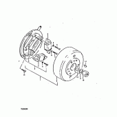 Схема узла: Статор & Ротор для Suzuki TS250