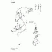 Схема вузла: Електроустаткування для Suzuki RM125