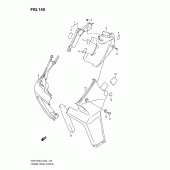 Схема узла: Верхняя накладка рамы (Vzr1800ufl2 e19) для Suzuki VZR1800 Intruder M1800R/ Boulevard M109R