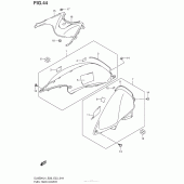 Схема узла: Накладка топливного бака для Suzuki DL650 V-Strom