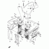 Схема вузла: Радіатор (Model k4) для Suzuki DR-Z400 DR-Z400S