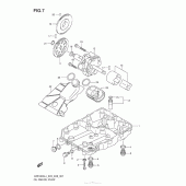 Схема узла: Масляный насос & Поддон для Suzuki VZR1800 Boulevard M109R