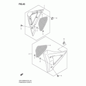 Схема вузла: Бічні панелі для Suzuki GSX1300 B-King