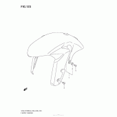 Схема узла: Переднее крыло (Gsx-R1000L3 E28) для Suzuki GSX-R1000