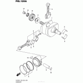 Схема вузла: Колінчастий вал & Поршень для Suzuki DL650 V-Strom
