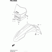 Схема вузла: Накладка фари для Suzuki DR200 DR200S