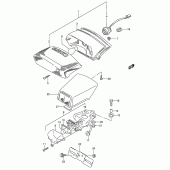 Схема вузла: Задній ліхтар (Стоп-сигнал) (Model p/r/s/t) для Suzuki GSX600 Katana