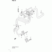 Схема вузла: Система індукції повітря (P2, p19, p54) для Suzuki GS500
