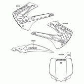 Схема вузла: Наклейка для Suzuki RM100