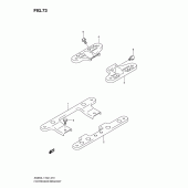 Схема узла: Кронштейны панели для ног для Suzuki AN650 Burgman (EU analogue of SkyWave)