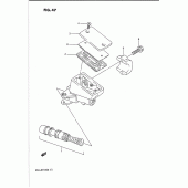 Схема вузла: Передній гальмівний циліндр Suzuki GSX-R1100