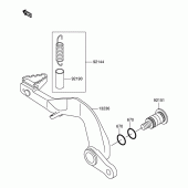 Схема вузла: Лапка гальма для Suzuki RM100