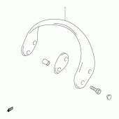 Схема вузла: Ручка пасажира set (Optional) для Suzuki TL1000