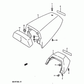 Схема узла: Задний подседельный обтекатель (Model l) для Suzuki GSX-R1100