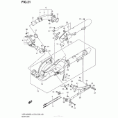 Схема вузла: Вихлопна система (Vzr1800Bzl4 E33) для Suzuki VZR1800 Boulevard M109R BOSS