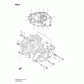Схема узла: Картер двигателя для Suzuki DR200 DR200SE