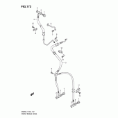 Схема узла: Передний тормозной шланг (An650al1 e2) для Suzuki AN650 Burgman (EU analogue of SkyWave)