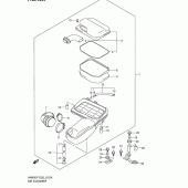 Схема узла: Воздушный фильтр (Model k1/k2) для Suzuki AN400 Burgman (EU analogue of SkyWave)