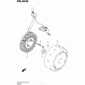 Схема узла: Статор & Ротор для Suzuki UH200 Burgman